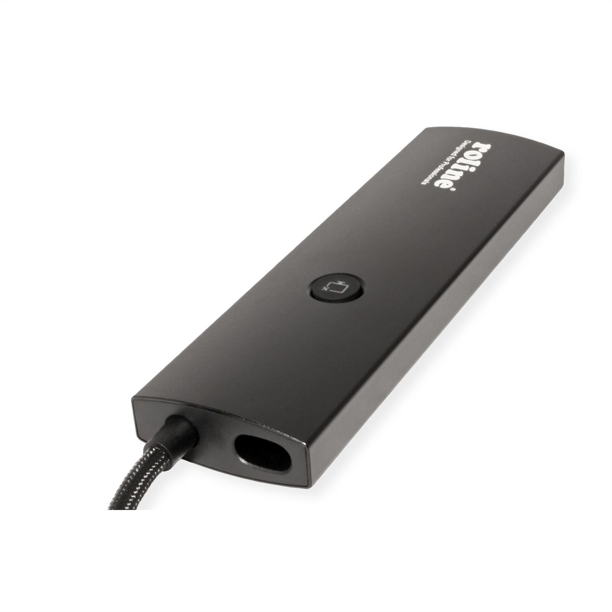 ROLINE Station d'accueil USB 3.2 Gen 2 type C multiports, HDMI 4K60, USB 3.2 Gen2, USB-C PD, LAN, SD-Card Reader