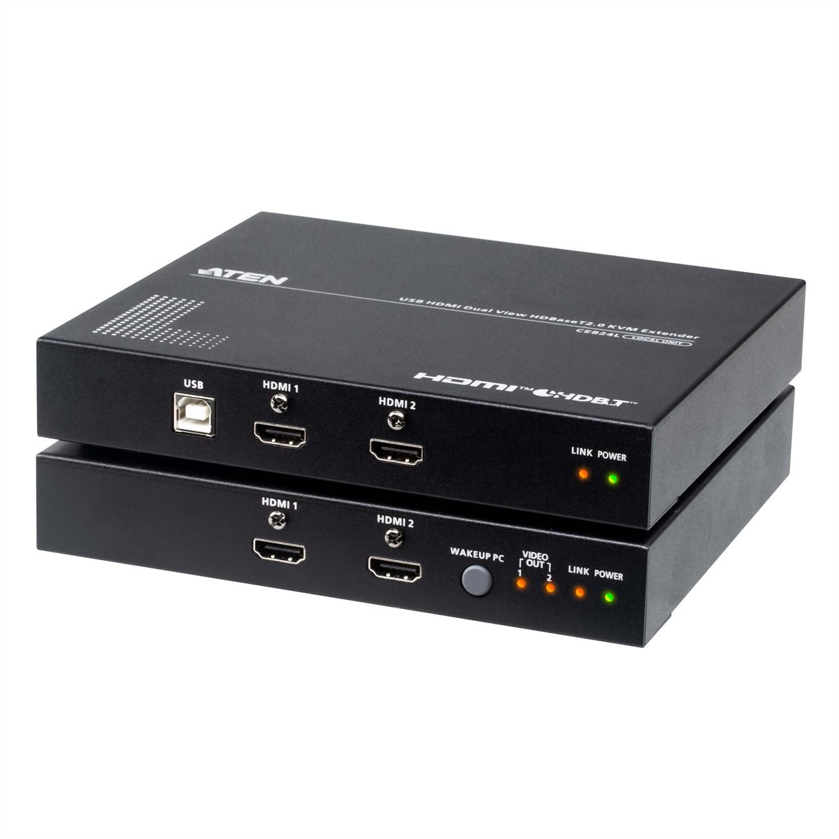 ATEN CE824 Extension KVM USB HDMI Double affichage HDBaseT™ 2.0, 4K@100m pour Vue unique