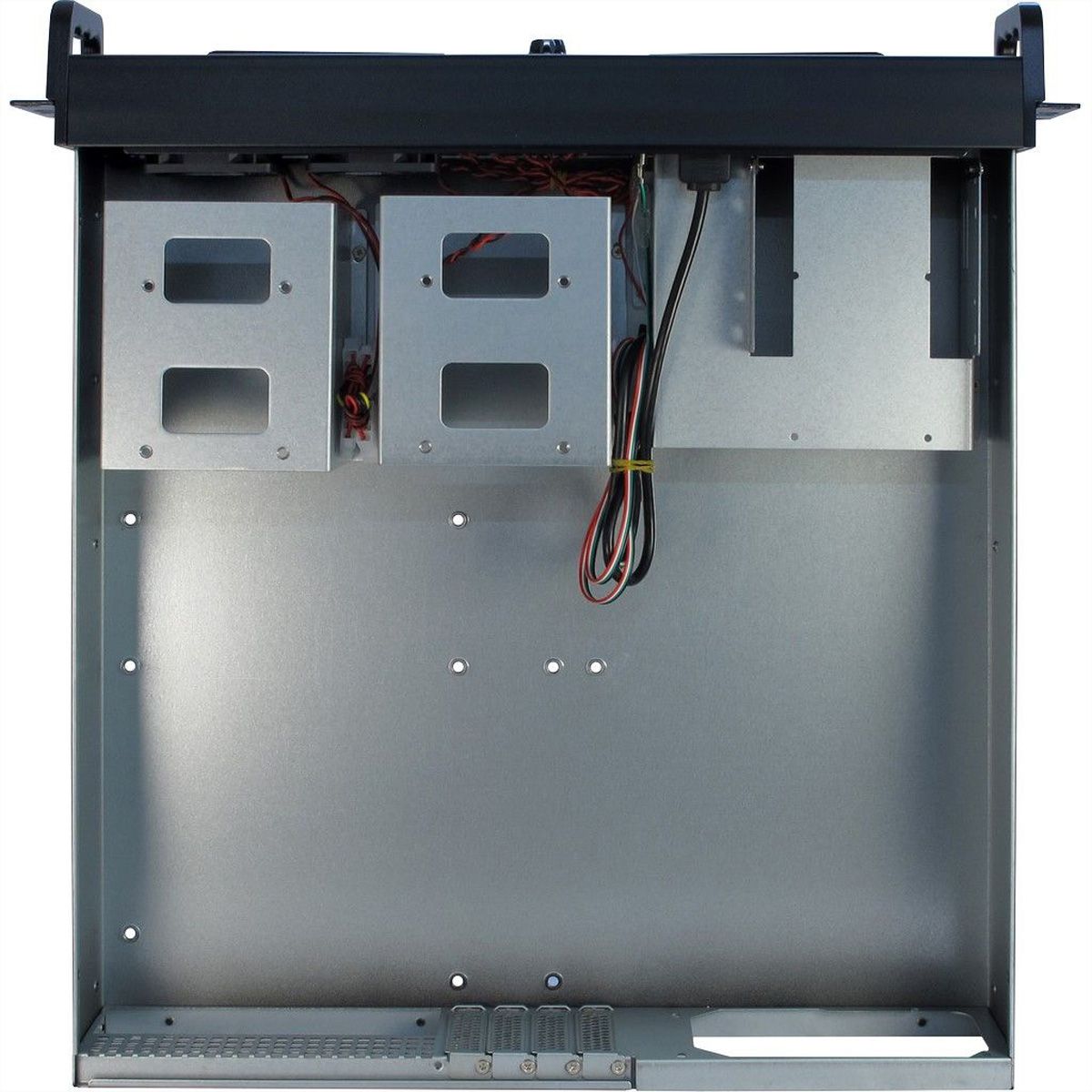 Boîtier industriel 19", 2U, court, IPC 2U 2098-SK, noir