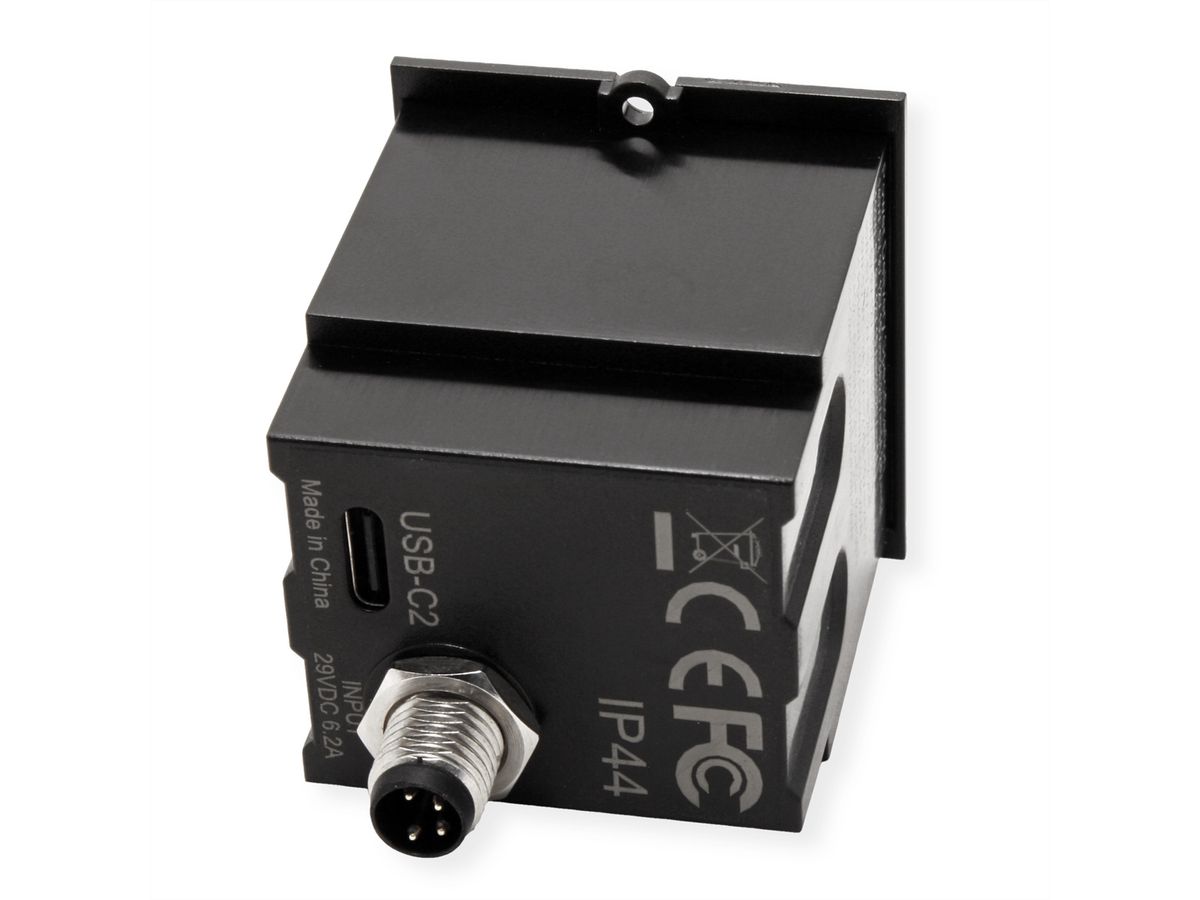 BACHMANN Module Custom USB Chargeur C/C/C, avec adaptateur secteur