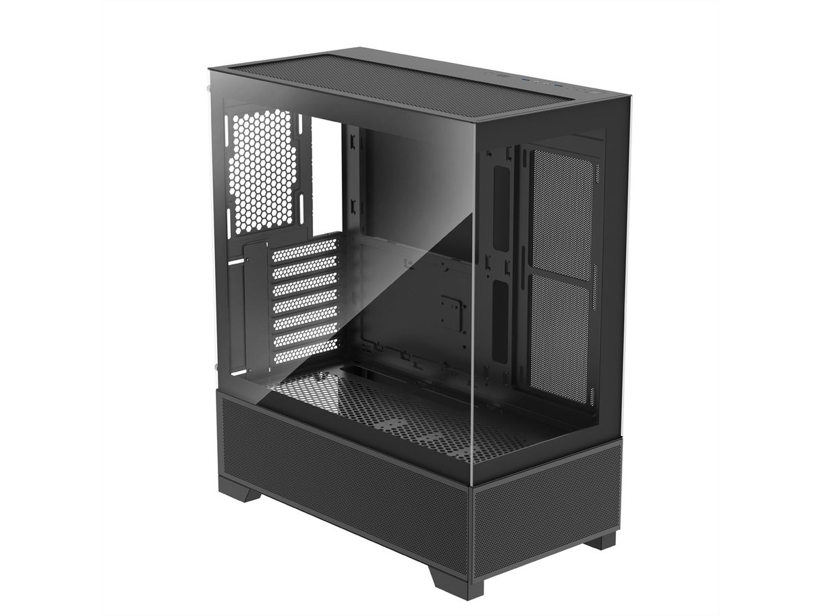 XILENCE Xilent Beam Boîtier PC ATX noir, Boîtier PC Gaming ATX X218.ARGB noir