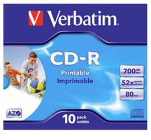 Verbatim CD-R AZO Wide Inkjet Printable