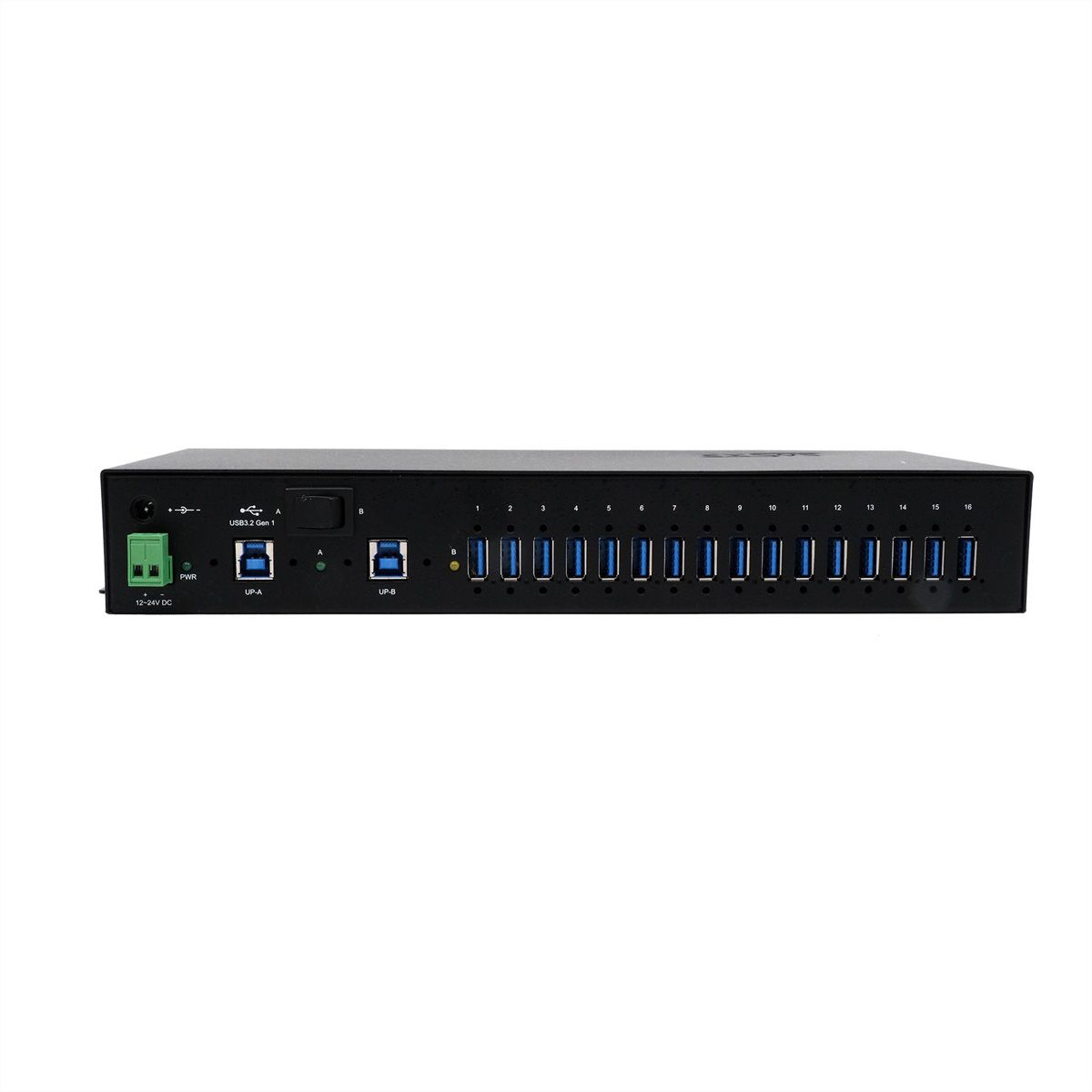 EXSYS EX-1526HMVS Hub USB 3.2 Gen1 métal à 16 ports administré, protection de surtension 15KV ESD