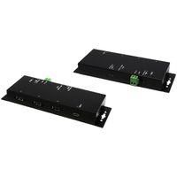 EXSYS EX-1191HMVS-PD Hub métallique USB 3.2 Gen 1 à 4 ports, avec recharge USB-PD
