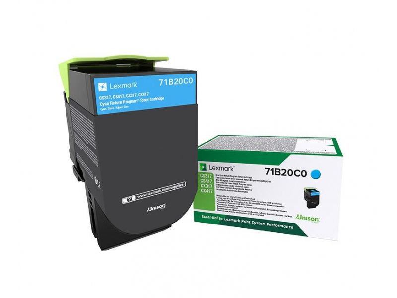 Lexmark 71B20C0 Cartouche de toner Original Cyan 1 pièce(s)