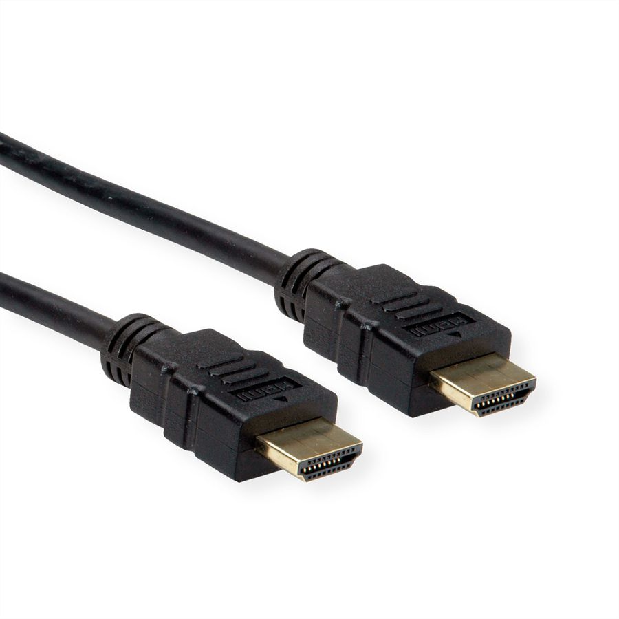 ROLINE Câble HDMI High Speed avec Ethernet, TPE, noir, 1,5 m