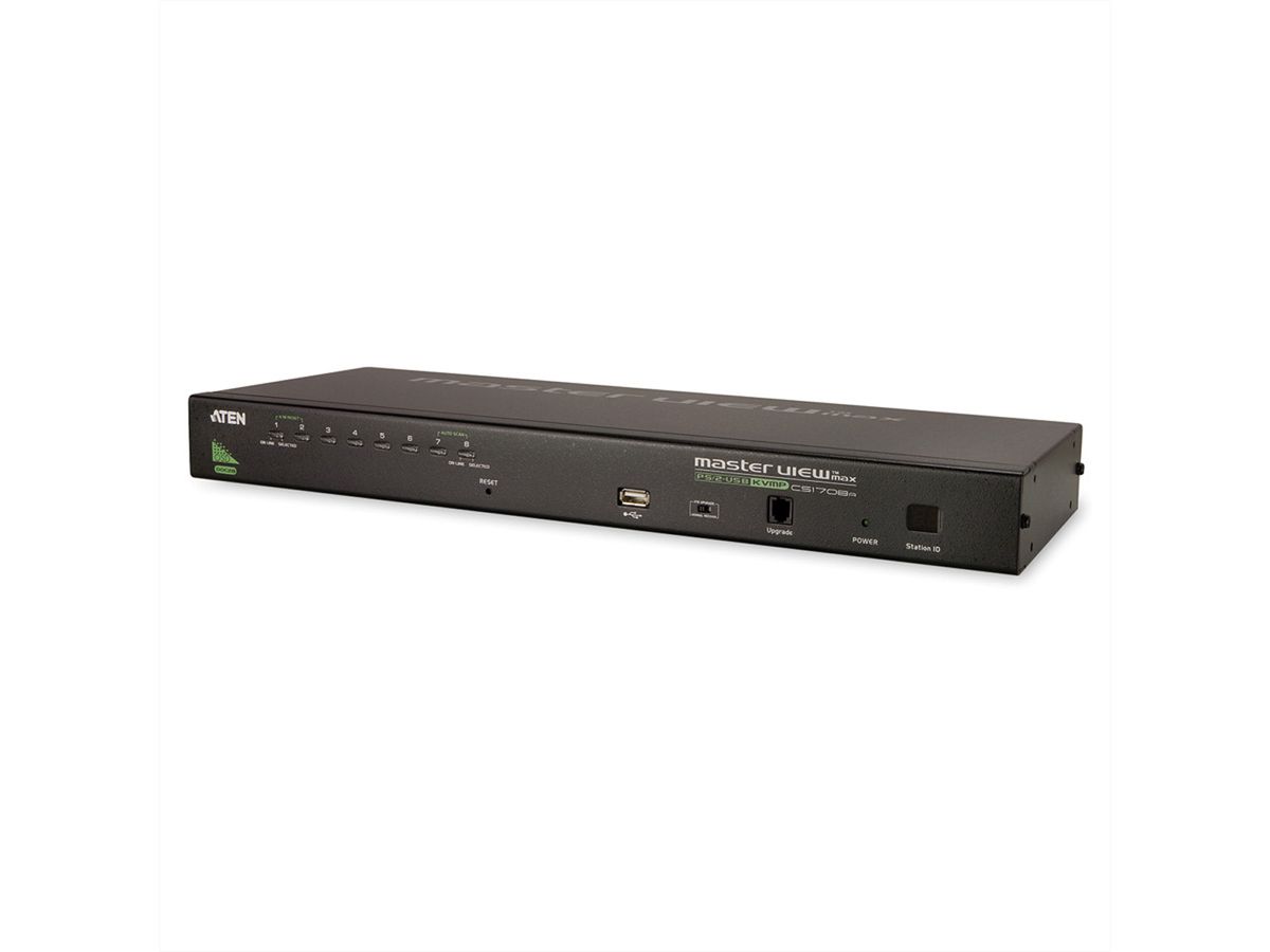 ATEN CS1708A Switch KVM VGA, PS/2-USB, port périphérique USB, 8 ports