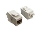 ROLINE Keystone Cat.6A (Classe EA)non blindé, sans outil, SLIM, extra-court, blanc