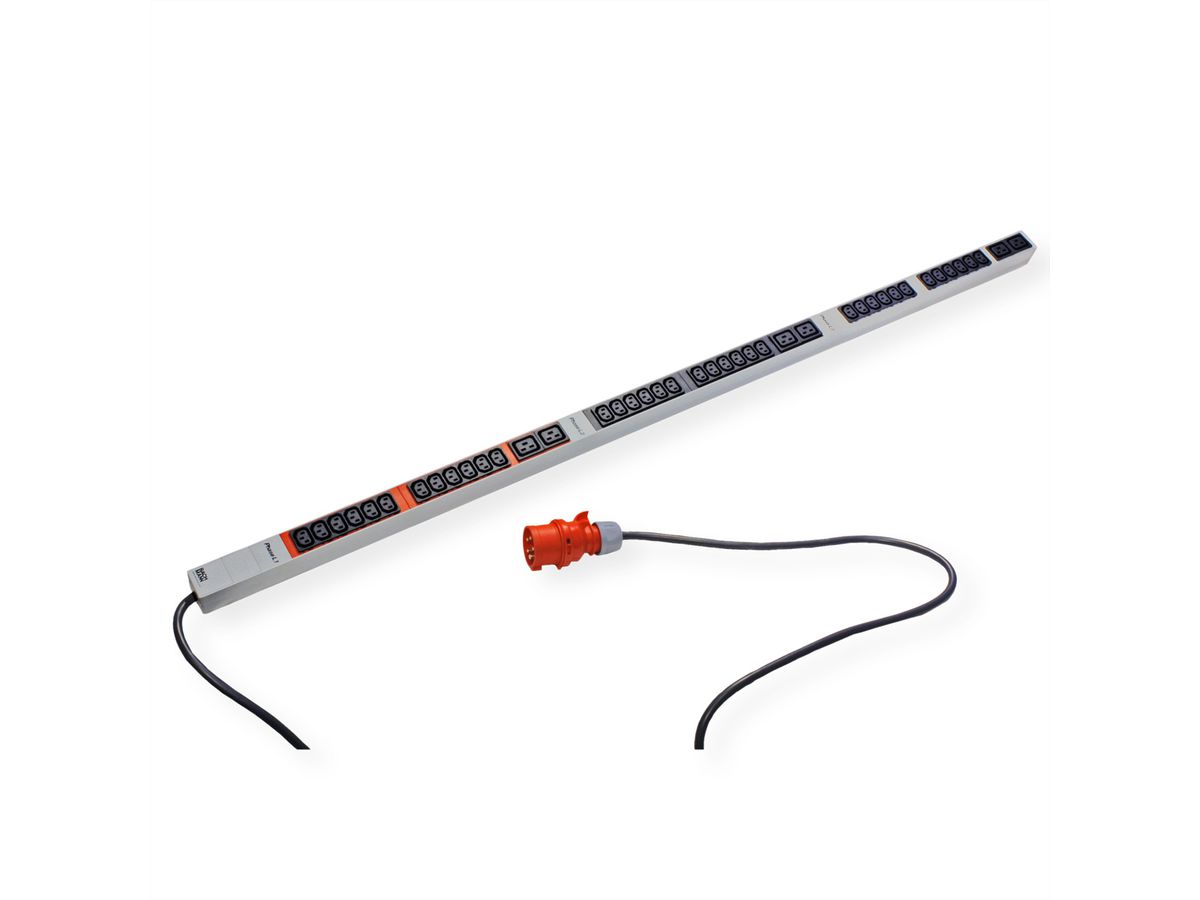 BACHMANN IT PDU ALU 1U 36x C13 6x C19 CEE 3x16A rouge