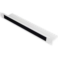 ROLINE 19" Passe-câbles, Avec brosse 1U gris