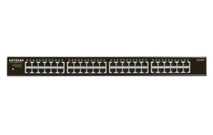 Netgear GS348 Non-géré Gigabit Ethernet (10/100/1000) 1U Noir