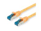 Cordon VALUE Cat.6A (Classe EA) / 10 Gigabit S/FTP, LSOH, jaune, 2 m