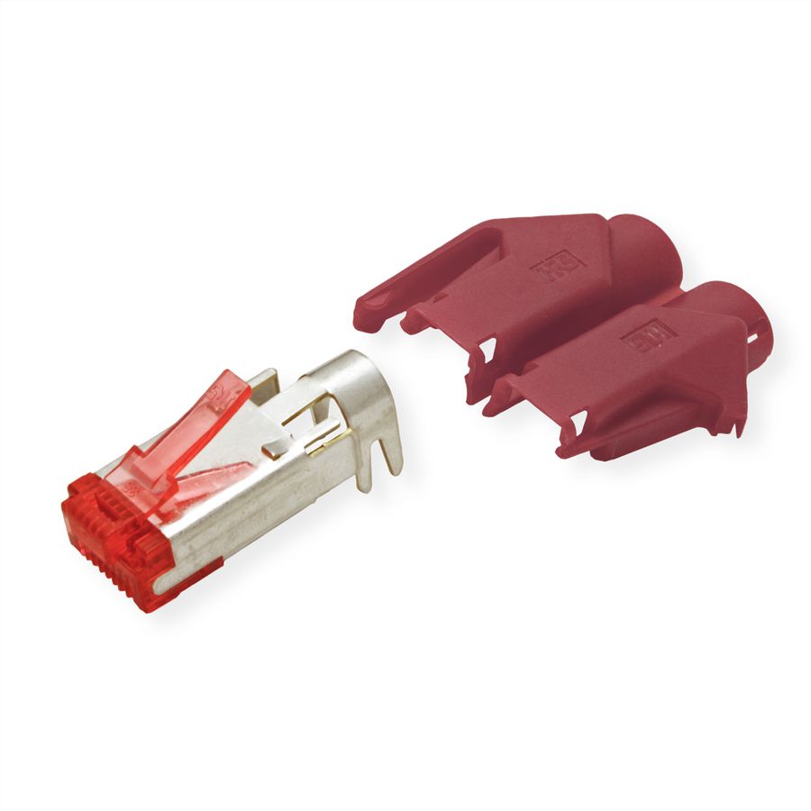 Connecteur HiRose TM21 blindé, manchon rouge, 50 pièces