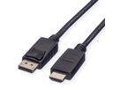 ROLINE Câble DisplayPort DP - HDTV, M/M, noir, 1,5 m