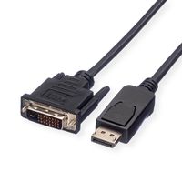 VALUE Câble DisplayPort DP M - DVI(24+1) M, LSOH, noir, 5 m