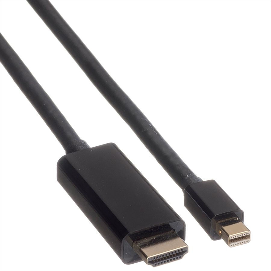 ROLINE Câble Mini DisplayPort, Mini DP - UHDTV, M/M, noir, 1 m