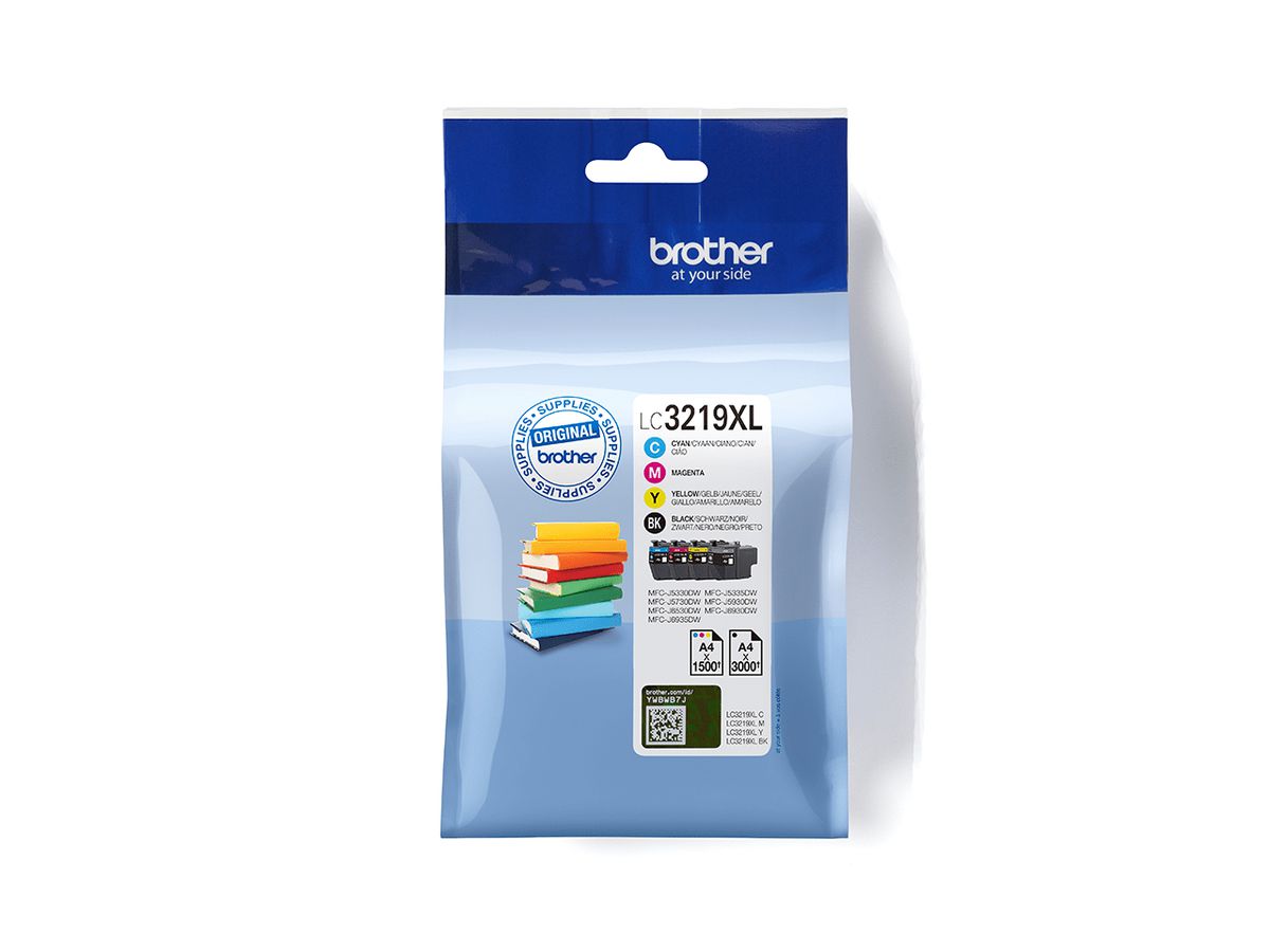 Brother LC3219XLVALDR cartouche d'encre 4 pièce(s) Original Noir, Cyan, Magenta, Jaune