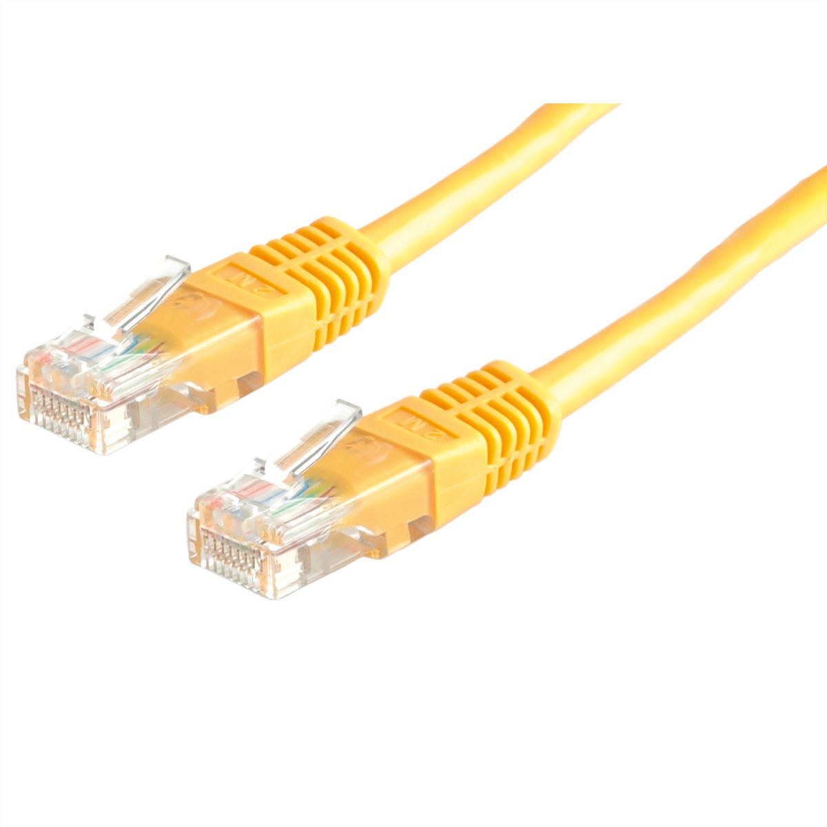 Cordon VALUE Cat.6 (Classe E) UTP confectionné, jaune, 2 m
