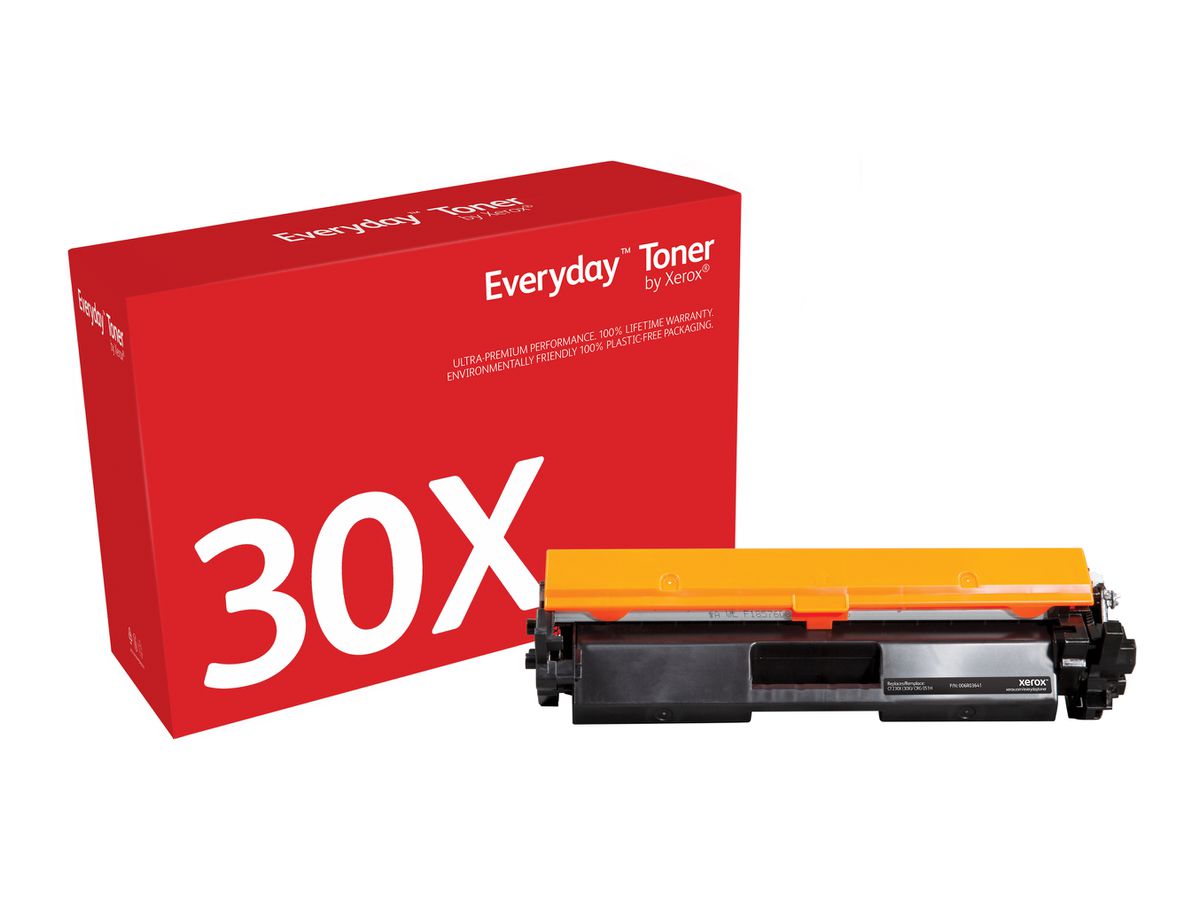 Everyday Toner Noir ™ de Xerox compatible avec HP 30X (CF230X/ CRG-051H), Grande capacité