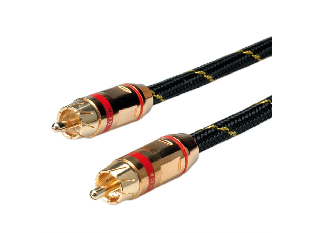 ROLINE GOLD Câble de raccordement RCA simplex M / M, rouge, 5 m