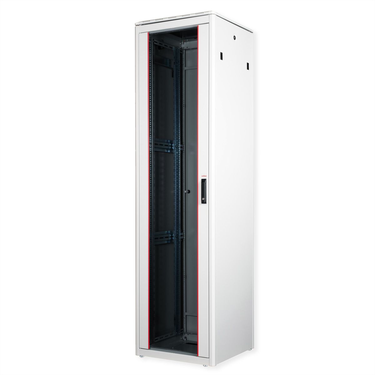 ROLINE 19" Baie réseau Pro 47U, 600x600 LxP Porte verre gris