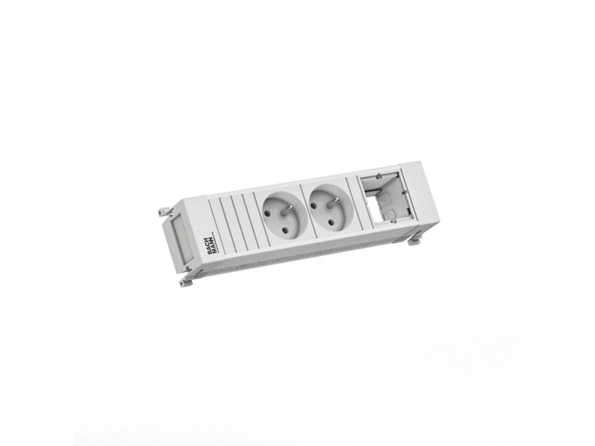 BACHMANN POWER FRAME 2xUTE 1xCM 0,2m GST18 RAL9010