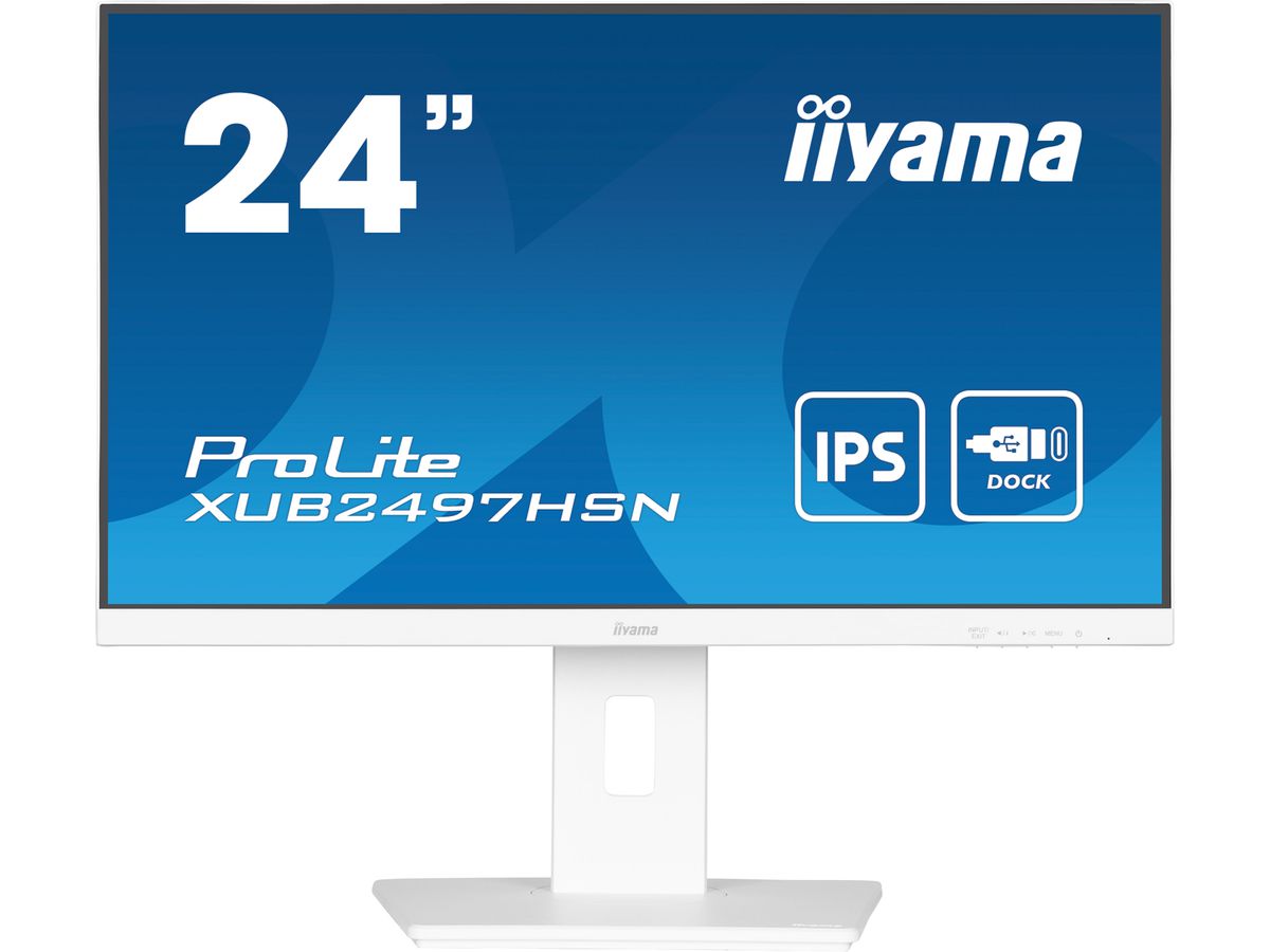 iiyama ProLite XUB2497HSN-W2 écran plat de PC 60,5 cm (23.8") 1920 x 1080 pixels Full HD LED Blanc