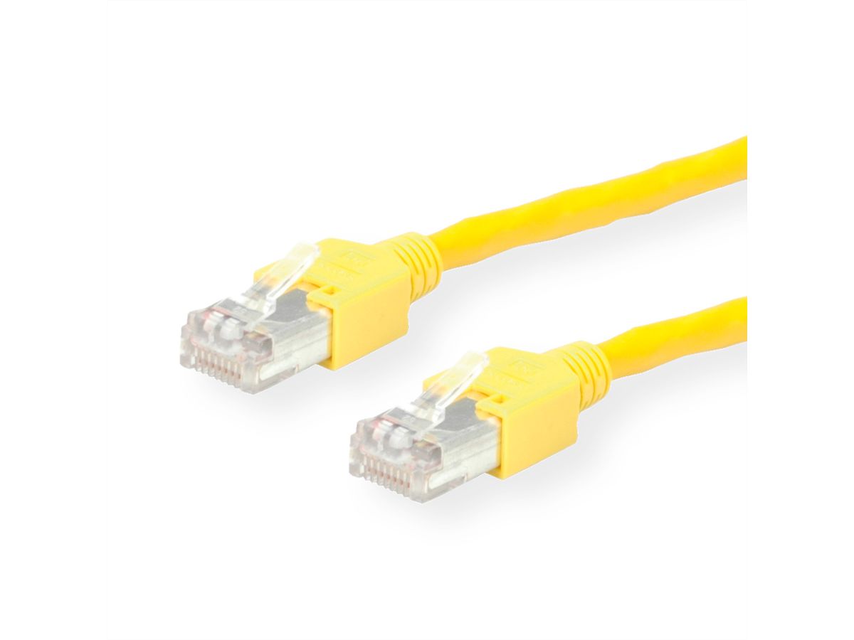 Cordon KERPEN Cat.5e (Classe D) D1-20 SF/U, croisé, jaune, 2 m