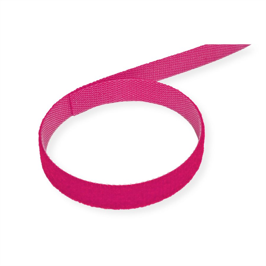 VELCRO® One Wrap® Bande 10 mm, rose, 25 m