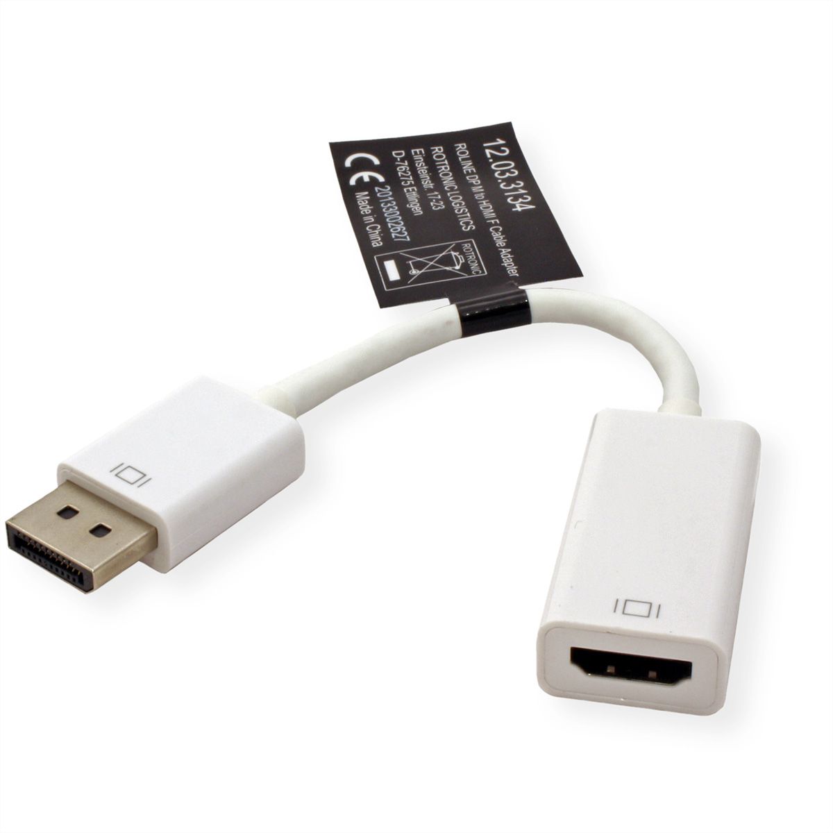 ROLINE Adaptateur DisplayPort - HDMI, DP M-HDMI F