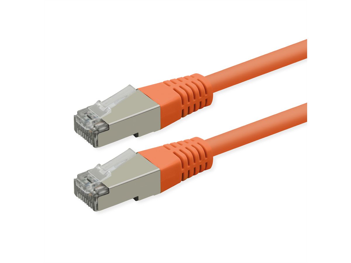 ROLINE Cordon Cat.6 (Classe E), PoE, S/FTP (PiMF) , orange, 2 m