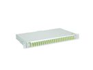 TELEGÄRTNER BASIS V Panneau fibre optique avec coupleurs & Pigtails , 24x LC Quad, vert sapin, OM5