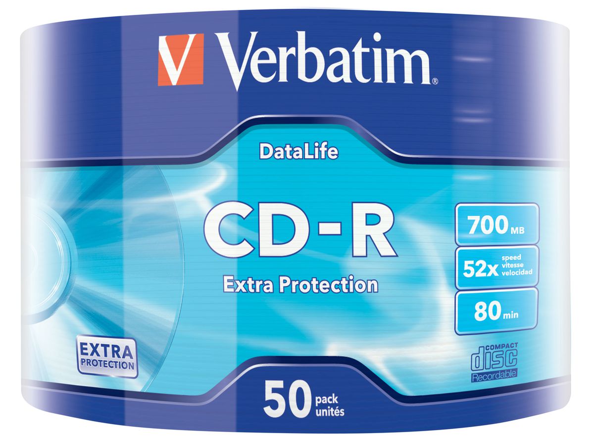 Verbatim CD-R Extra Protection 700 Mo 50 pièce(s)