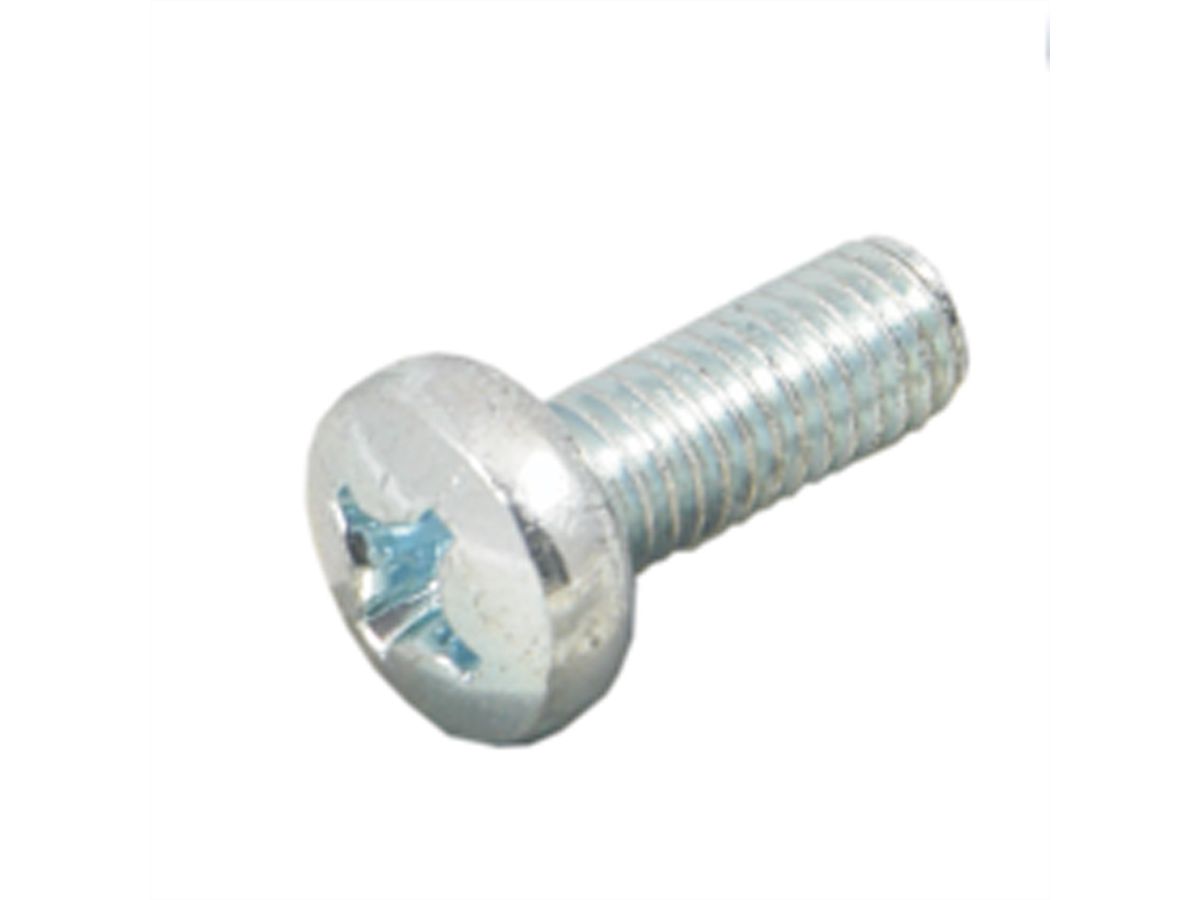 Vis à tête cylindrique de SCHROFF, Pozidrive, M6x16, acier, zingué, 50 pièces