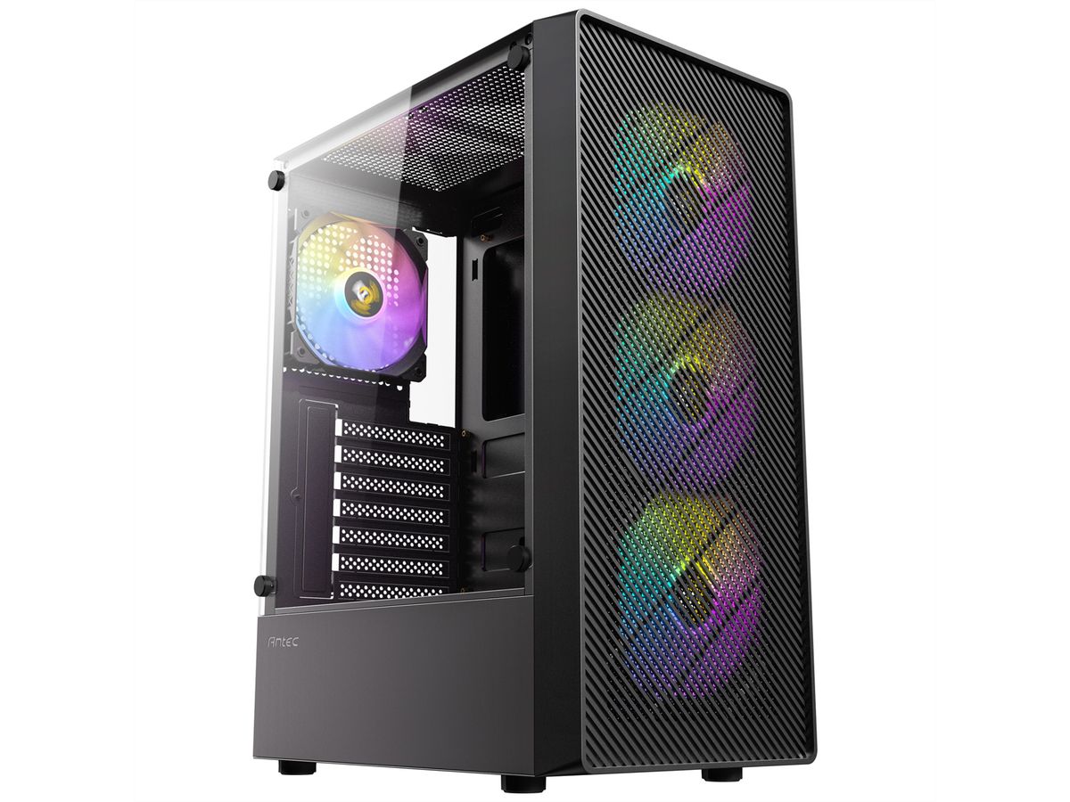 ANTEC AX26 RGB Elite Boîtier PC Midi Tower Gaming ATX, noir