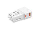 ROLINE Chargeur de voyage USB avec prise UK/US/Euro, 2 ports, 1x QC3.0 A + 1x C (PD), 25W