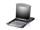 ATEN KL1508AiN Commutateur KVM LCD 48cm 8 ports Multi-Interface Cat 5 sur IP, FR-Layout