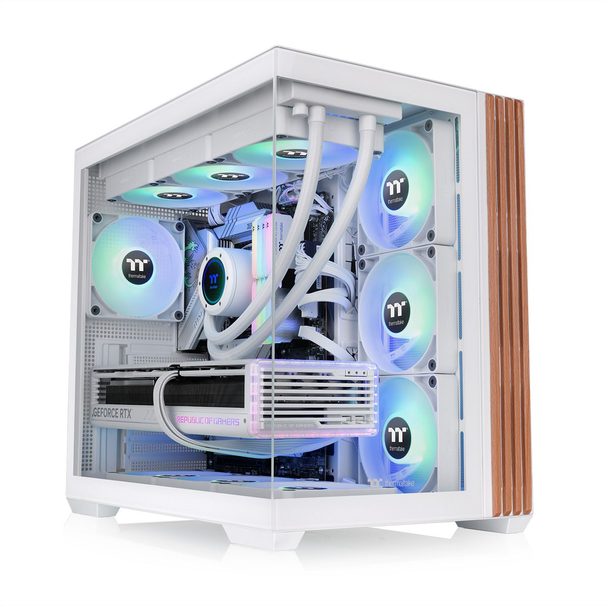 Thermaltake View 380 WS ARGB Tour Midi, blanc