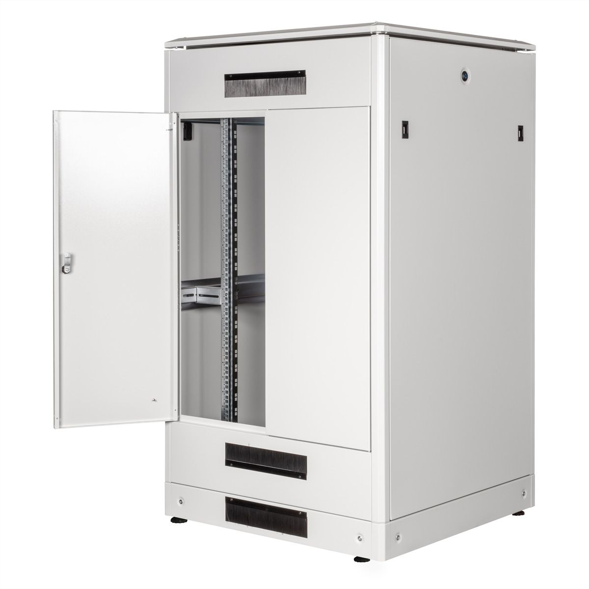 ROLINE 19" Baie réseau Pro 26U, 800x800 LxP Porte verre gris