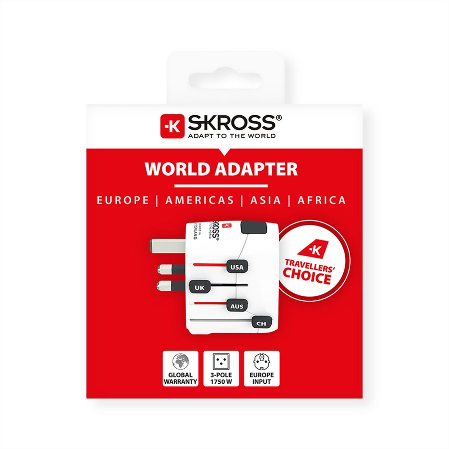 SKROSS Adaptateur de voyage PRO, monde