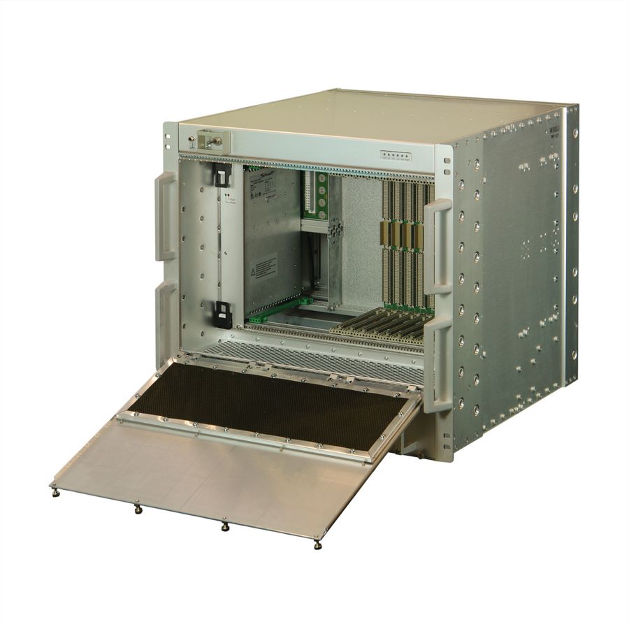 SCHROFF VME64x System, Rugged, 10 U, 12 slots, Pluggable PSU