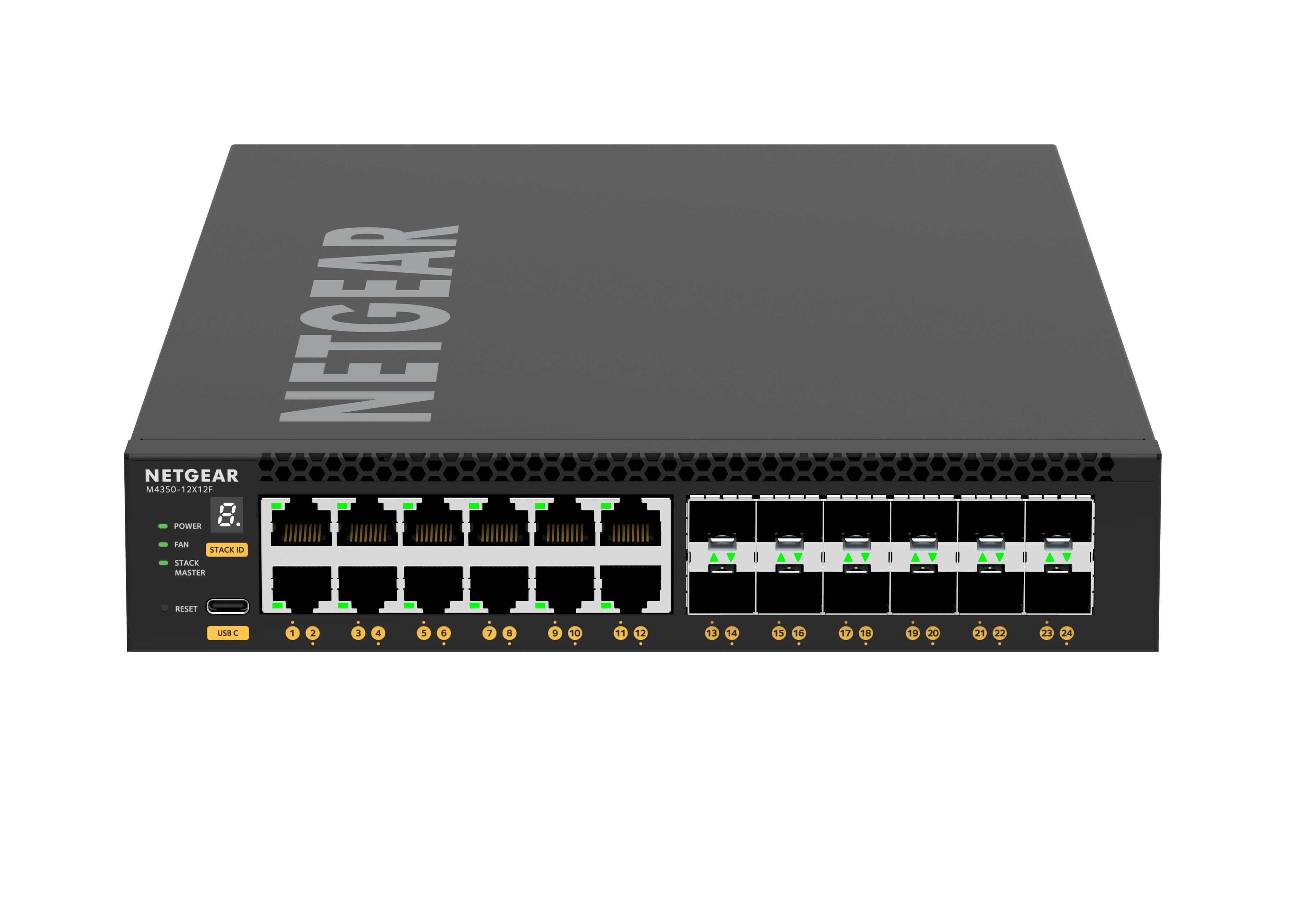 NETGEAR M4350-12X12F Géré L3 10G Ethernet (100/1000/10000) 1U Noir