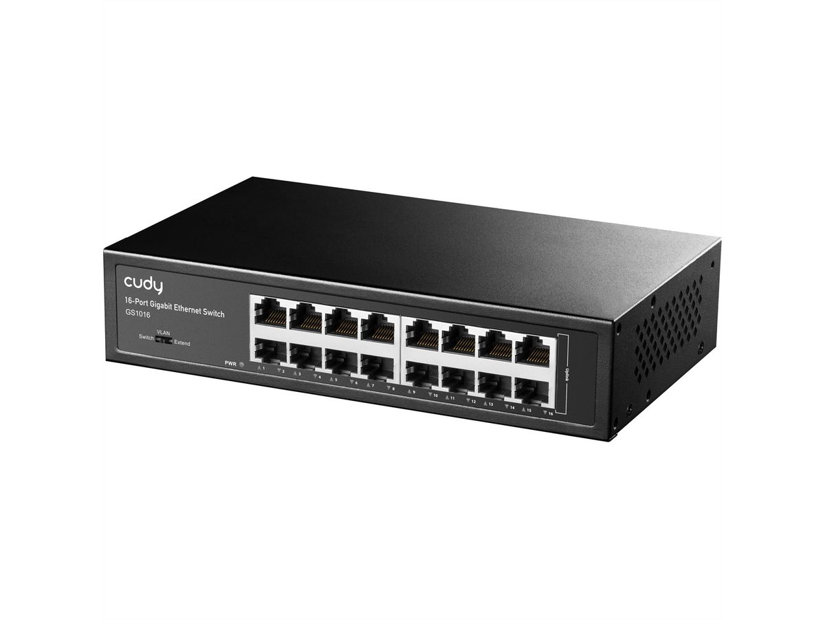CUDY GS1016 Switch 16 ports Gigabit métal
