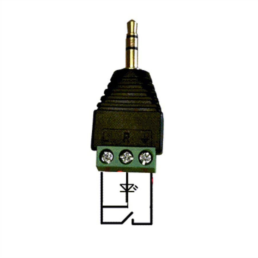 GUDE 7960 Adaptateur 3,5mm - bornier, 3,5 mm