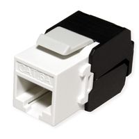 ROLINE Keystone Cat.6A (Classe EA), non blindé, sans outil, blanc