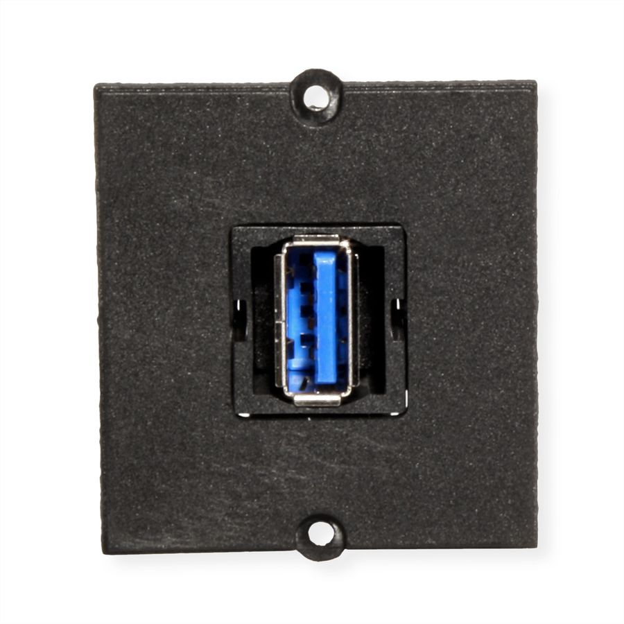 BACHMANN Cadre 1xUSB 3.0, Sortie sur côté à 90°