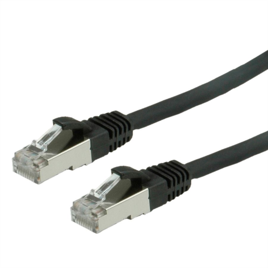 Cordon VALUE Cat.6 (Classe E) S/FTP LSOH, noir, 2 m