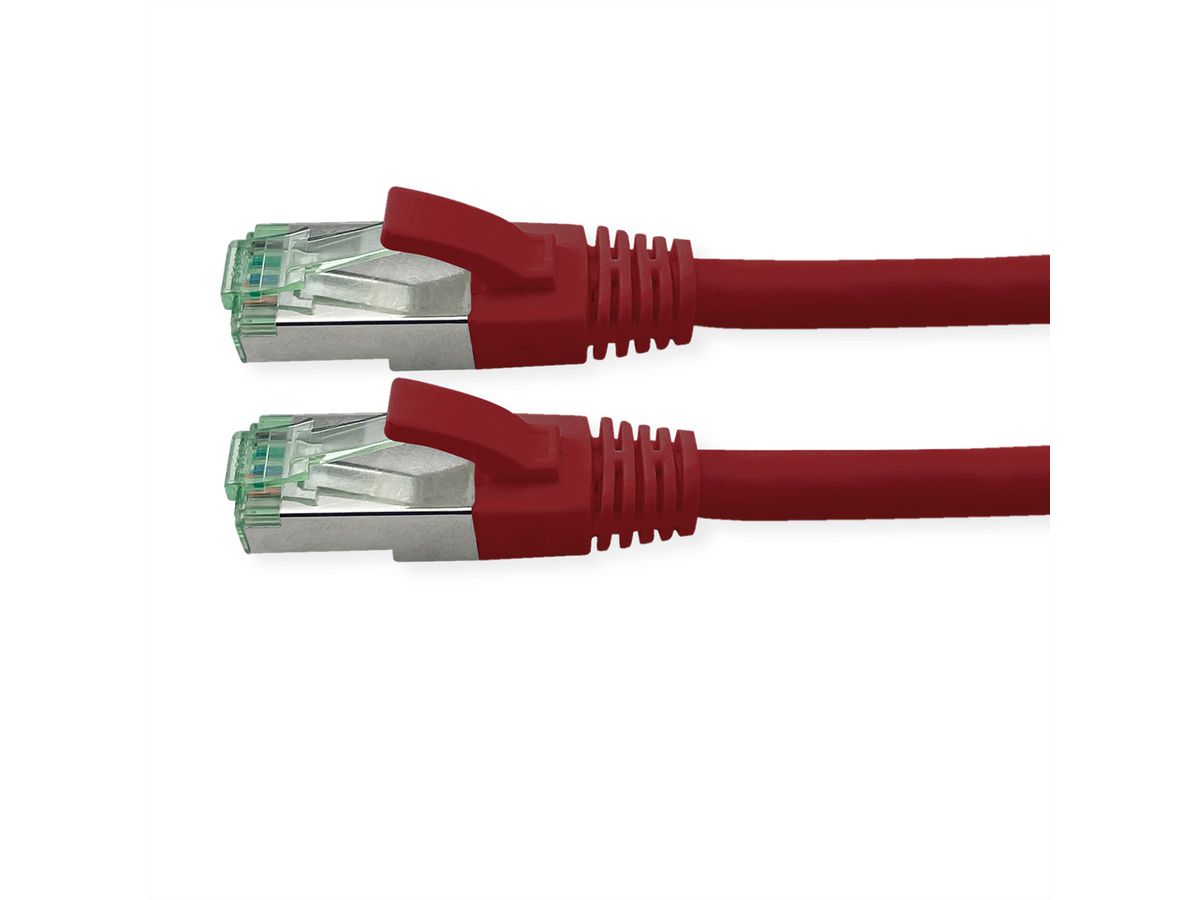 ROLINE RM Cordon Cat.6A S/FTP(PiMF), rouge, 2 m