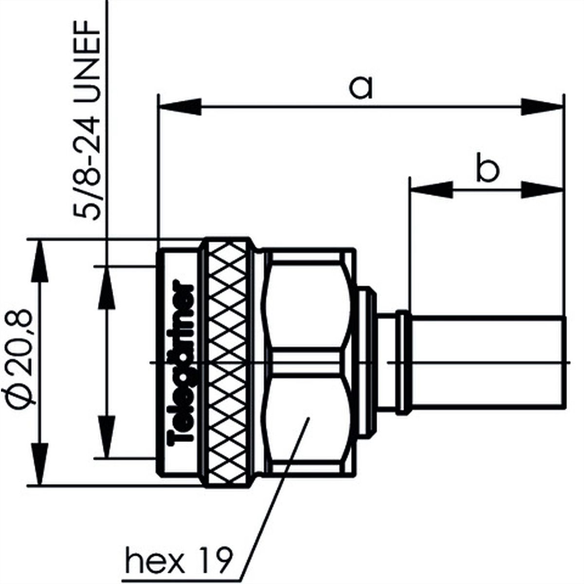 TELEGÄRTNER Connecteur de câble N Cr/Cr G37