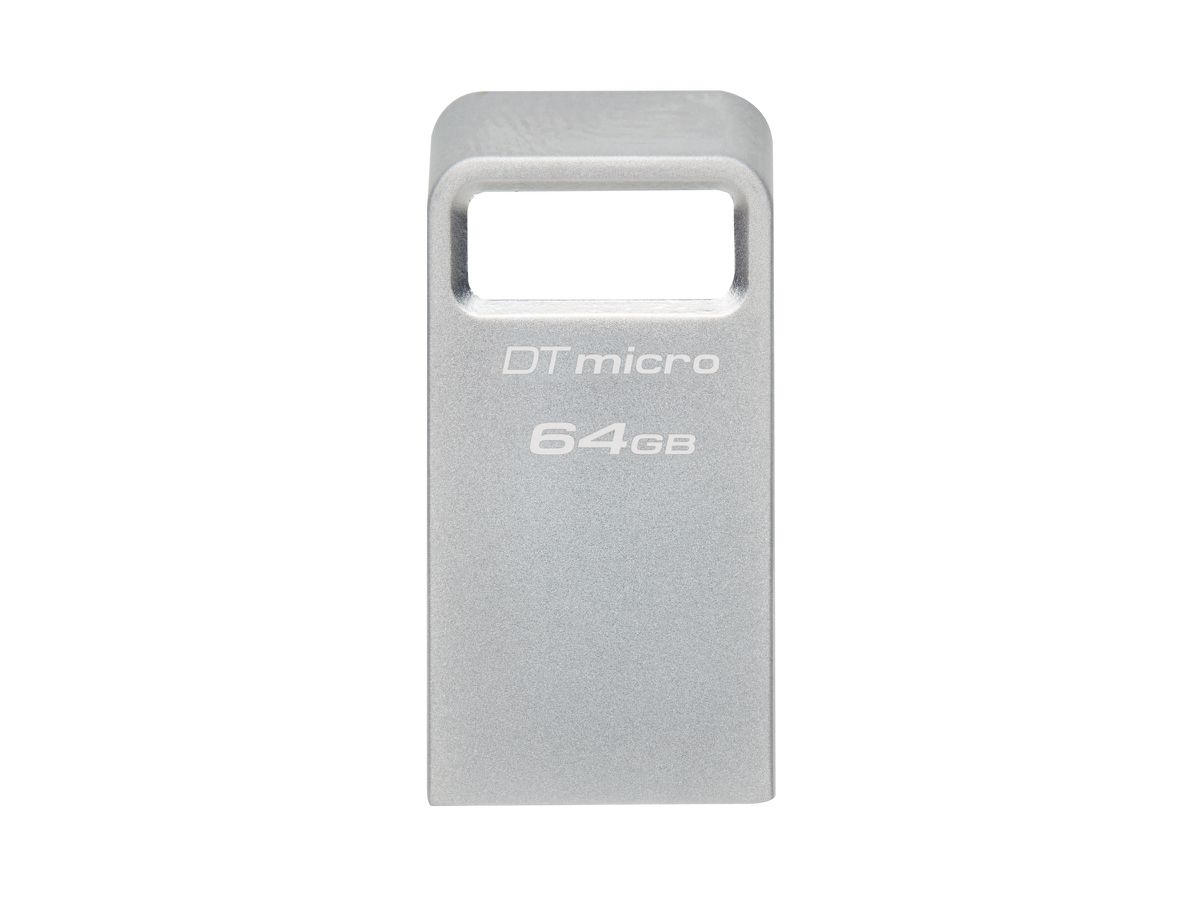 Kingston Technology DataTraveler 64 Go Micro 200 Mo/s Metal USB 3.2 Gen 1